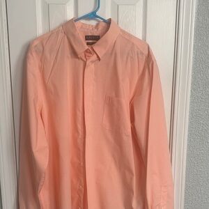 Ralph Lauren Men's Peach Button Down Shirt